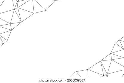 white background, modern low poly lines effect with luxury gradient for backdrop.