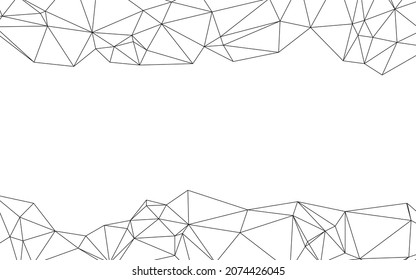 weißer Hintergrund, moderner weißer Low-Poly-Effekt mit abstrakten Linien für die Hintergrund.