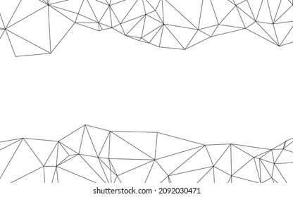 White background, modern low poly lines effect with luxury gradient for backdrop.
