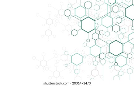 weißer Hintergrund mit molekularem Gittermuster
