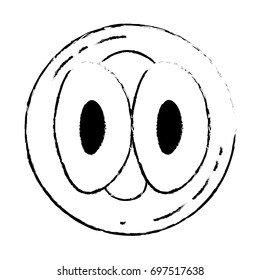 white background with monochrome blurred silhouette of front view division of the ovule vector illustration