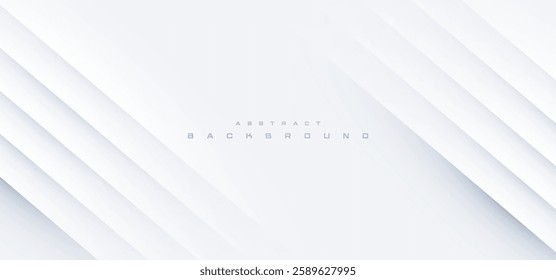 White background neumorphic abstract, Digital technology connect, cyber information communication, innovation future tech data, internet network connection, Ai big data, blue line dot illustration 3d