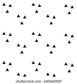 white background on black triangle shape pattern vector