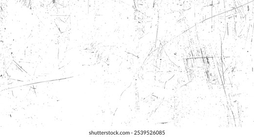 Weißer Hintergrund auf Skizzen Textur. Vintage-Hintergrund, gekratzt, Distress Overlay Textur für Design. Schwarze Skizzen mit ungünstigen Linien zeichnen die Textur aus.