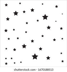 white background on stars pattern vector