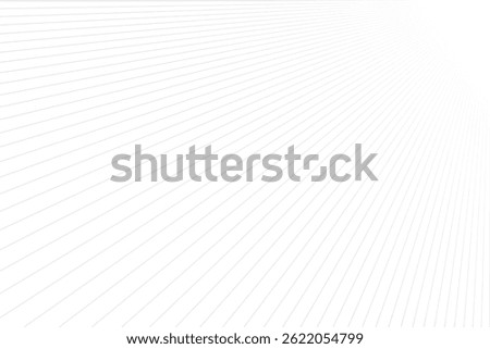 White background with one-perspective straight line ornament gives a futuristic design impression