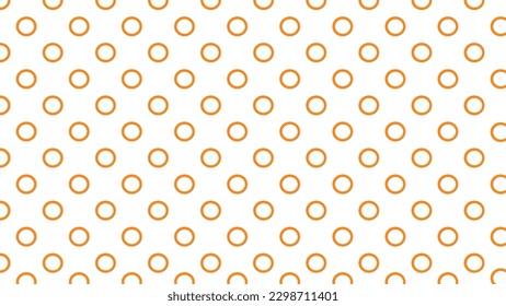White background with orange circles