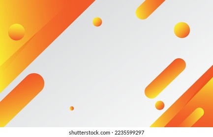 Fondo blanco con líneas diagonales naranjas. Vector Eps10