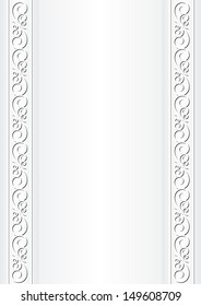 white background with ornaments