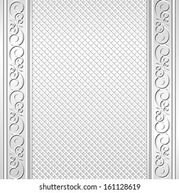 white background with ornaments