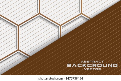 white background with overlap dark layers. hexagon texture futuristic