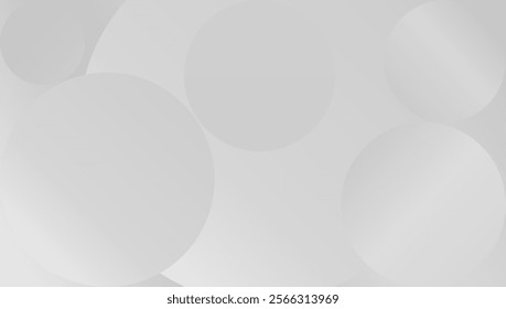 White background with overlapping circles and soft gradient design for modern decoration.