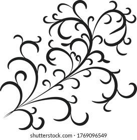 Weißer Hintergrund. Muster gekrümmter Linien.