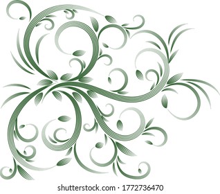 White background. Pattern of curved lines.
