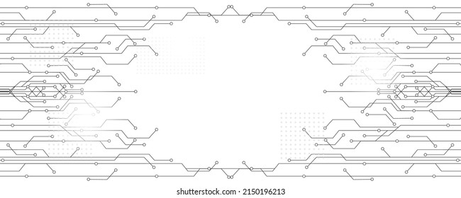 Design-Linie-Technologie mit weißem Hintergrund, einfach mit Platz für Ihren Text