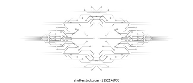 white background pattern design line technology simple with space for your text