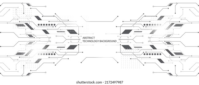 white background pattern design line technology simple with space for your text