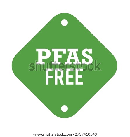 white background with "pfas free" text