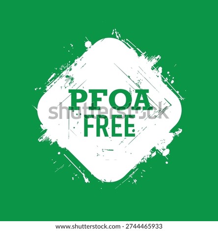 white background with "pfoa free" text