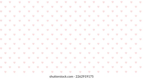 White background with pink heart print vector illustration.