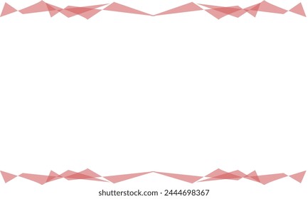 fondo blanco con Vector de fondo de negocios de línea curva de triángulo rosa, diseño de onda de línea de cinta para diapositiva de negocios, Plantilla de presentación
