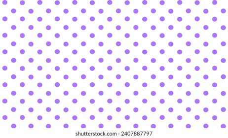 White background with purple polka dot
