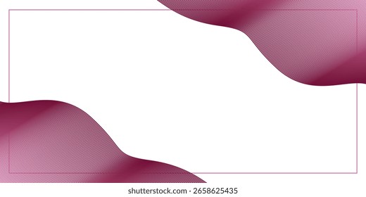 White background with purple stripes with elegant design