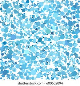White background with random blue circles or dots. Colorful texture for your amazing design.