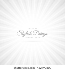 white background with rays coming out