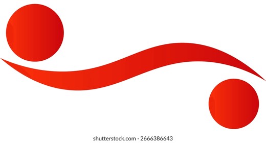 A white background with red abstract waves layered on top, featuring thin lines and a gradient of red hues.
