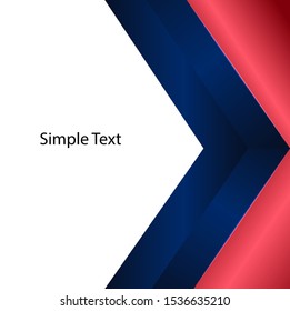 White background with red and blue angle