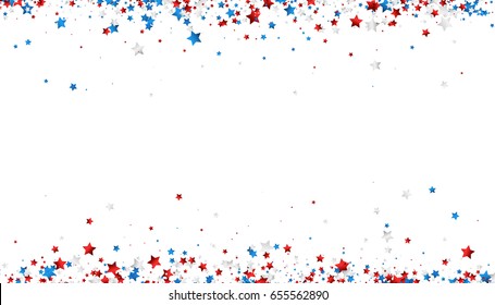 White Background Red White Blue Stars Stock Vector (Royalty Free ...