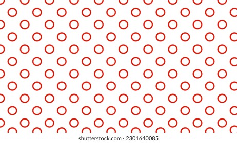 White background with red circles
