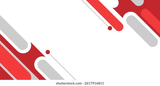 White background with red diagonal lines