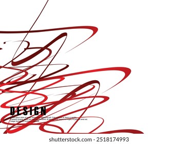 White background with red gradient ribbon pattern. White background with red streak pattern.