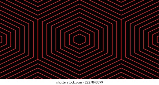 White background and red hexagon