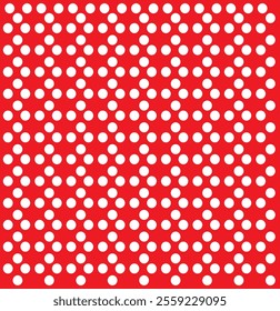 White background with red polka dot . 333