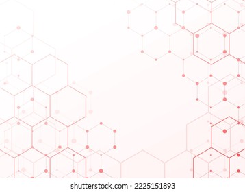 White background with red tech hexagon