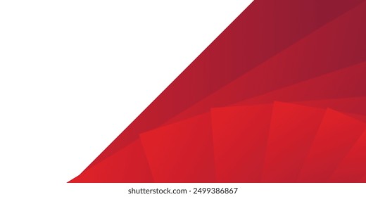 White background with a red triangle in the bottom right corner