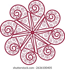white background and red type color design making for illustration