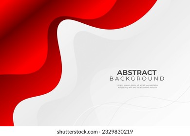 white background with red wavy copy space