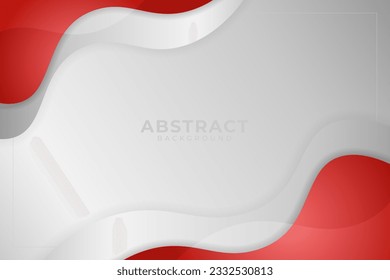 white background with red wavy copy space