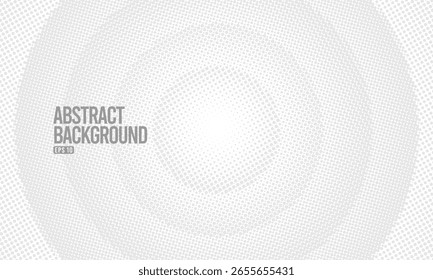 Fundo branco com padrão de meio-tom cinza redondo, fundo abstrato profissional ideal para layouts e apresentações.