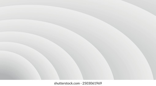 Fondo blanco con adorno de onda redonda