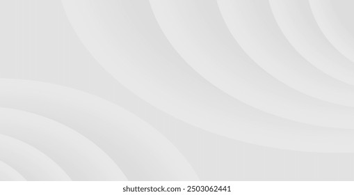 White background with round wave ornament