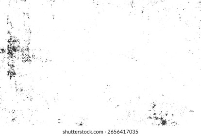 Ein weißer Hintergrund mit verstreuten schwarzen Flecken und Schmutzspritzer, die einen strukturierten Effekt erzeugen.