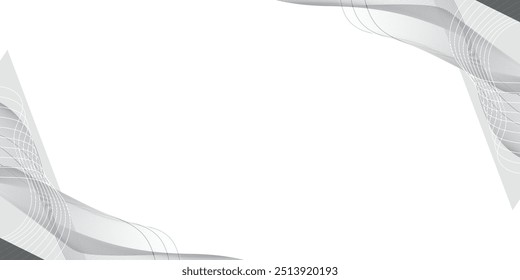 White background shape abstract line art design. for template posters,banners, flyers.