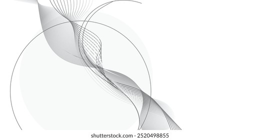 Design de arte de linha abstrata de forma de plano de fundo branco. para cartazes de modelo, banners, folhetos.
