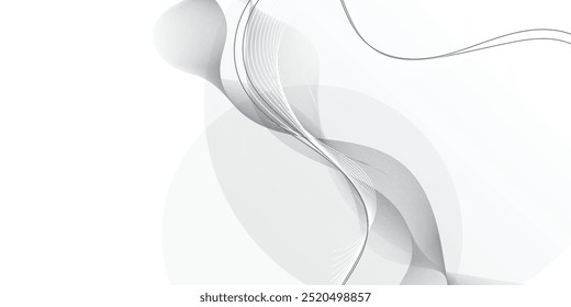 Diseño abstracto del arte de la línea de la forma del fondo blanco. para los carteles de la Plantilla, los Anuncios, los volantes.