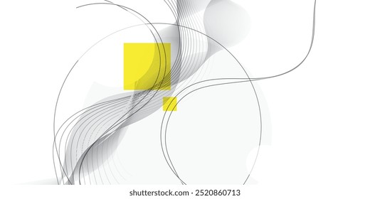 Abstraktes Linien-Kunstdesign mit weißem Hintergrund. für Vorlagenplakate, Banner, Flyer.